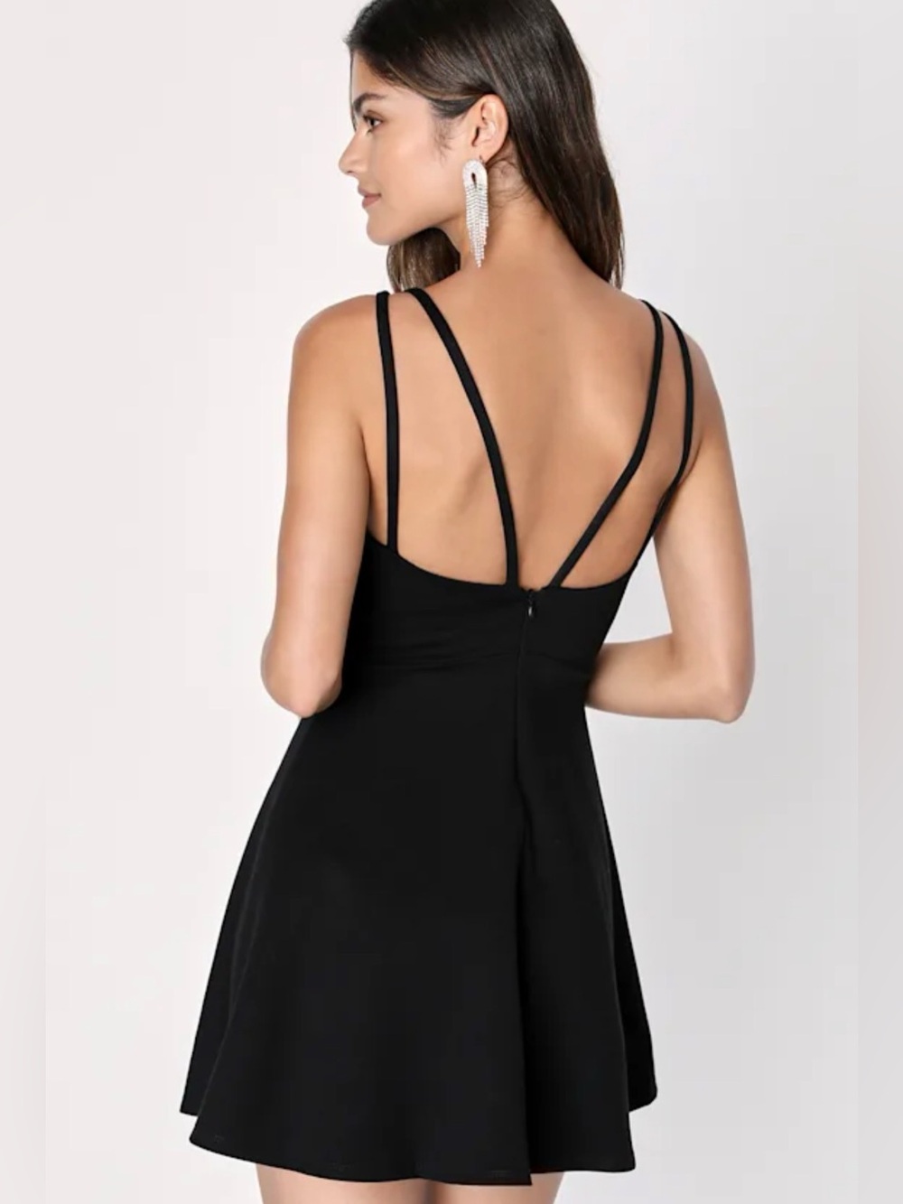 Lulus Forever Crush Black Strappy Sleeveless Skater - Picture 13 of 13